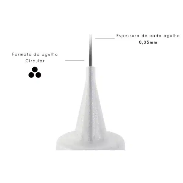 agulha para dermógrafo